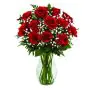 12 white roses with special packing 