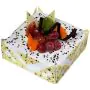 pineapple fresh cream with exotic fruits topping 