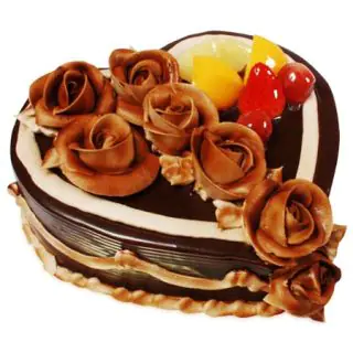 Chocolate Heart Shape Cake