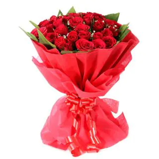 Bunch of 20 Red Roses-3