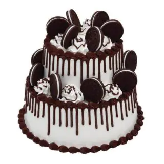 2 tier chocolate oreo cake in 2 kg 