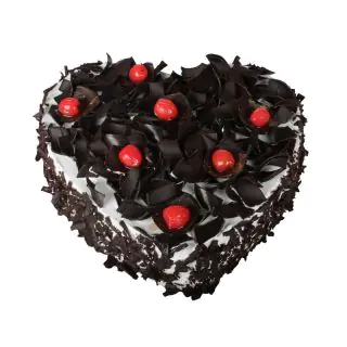 Heart Shape Black Forest Cake 
