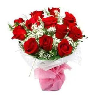Bunch of 10 red roses 