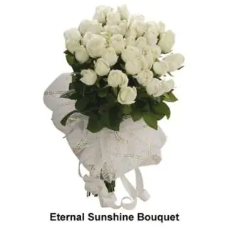 Bunch of 30 white roses
