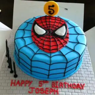 Spider man cake