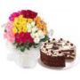 50 mix roses bunch with 1 pound fresh black forest