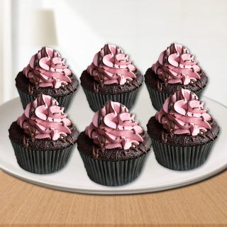 Set of 6 Black currant cup cake 