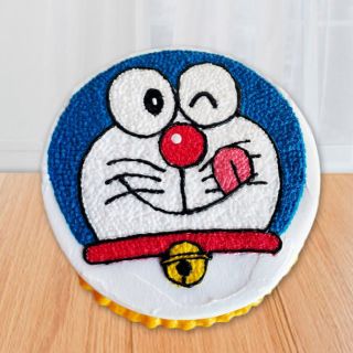 1.5 kg Doraemon shape cake in chocolate flavour 