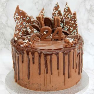  chocolate explosion delicious cake with  overloaded  chocolates 