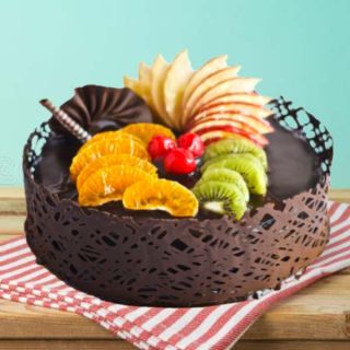 chocolate fruit cake 