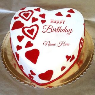 heart shape fondant cake 