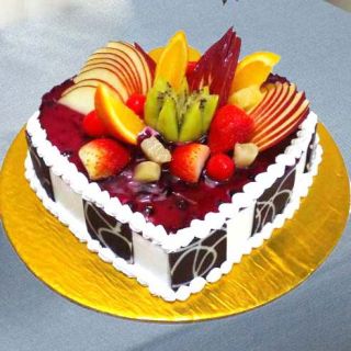  heart shape mix fruit cool cakes