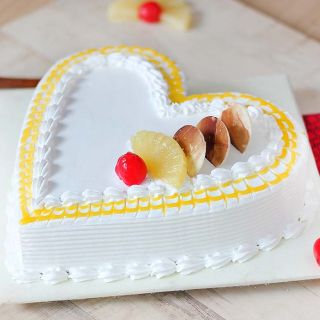  heart shape pineapple cake 