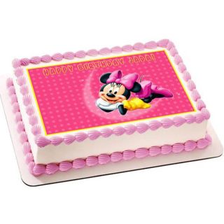 minnie mouse photo cake 