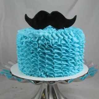  moustache theme cake 