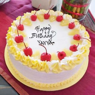  pineapple fresh cream cool cake 