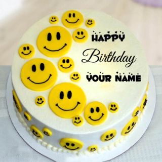 smiley theme cake 