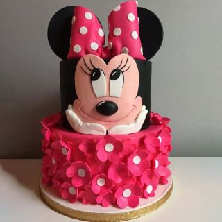 2 kg minnie mouse theme kids cake