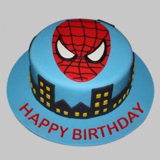 2 kg Fondant Spider man theme cake 