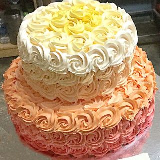 2 storey floral theme premium quality pineapple birthday cake in 2 kg  