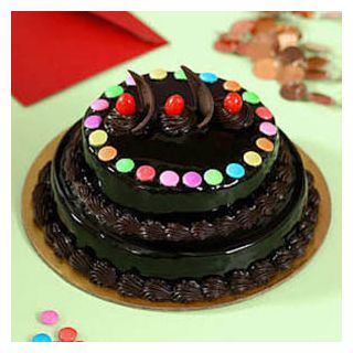 2 tier chocolate truffle cake in 1.5 kg  