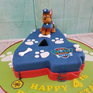 4 shape numeric cake with paw petrol theme in 2 kg 