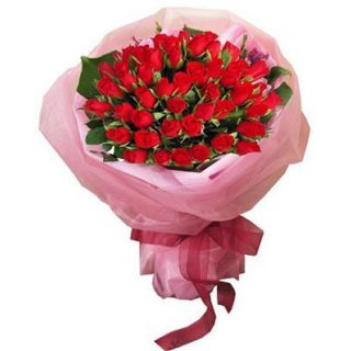 40 red roses bunch