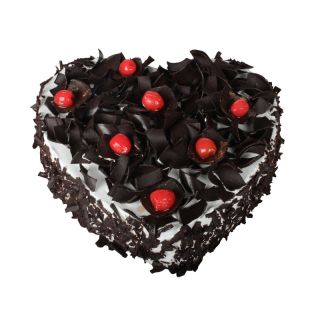 Heart Shape Black Forest Cake 
