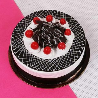 premium black forest fresh cream cold ice cake