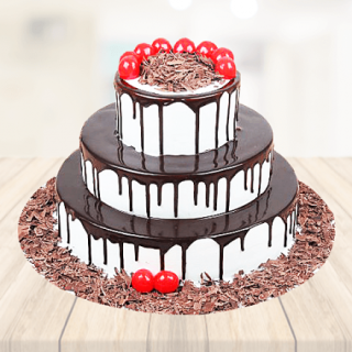 Choco Vanilla 3 Storey Designer Cake(4Kg)