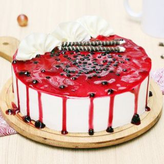  blueberry fresh cream cake