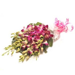 Bunch of 10 lavender orchids