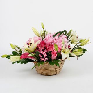 basket of exotic arrangement