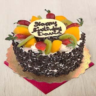  black forest fruit  birthday cake
