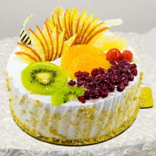 pineapple fruit anniversary  cake 