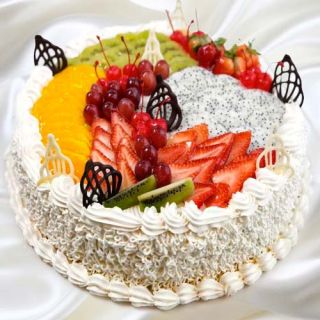  premium quality vanilla fruit anniversary cake 