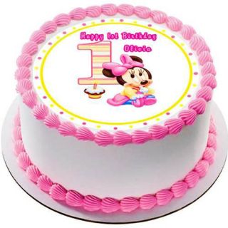 Minnie Mouse photo cake in vanilla flavour 