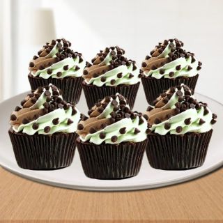 Set OF 6 Choco chips cup cake 