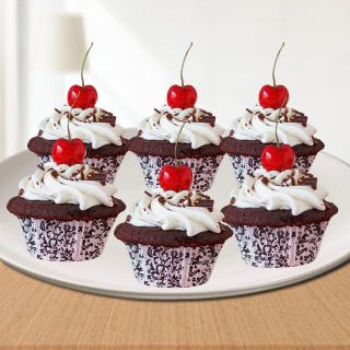 Set of 6 Black forest cup cake 