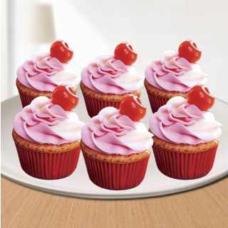 Set of 6 Cherry cup cake 