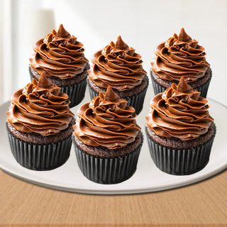 Set of 6 chocolate cup cake 