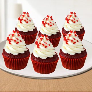 Set OF 6 Red Velvet cup cake 