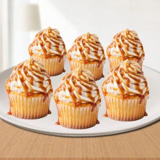Set of 6 salted caramel cup cake 