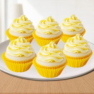 Set of 6 mango cup cake 